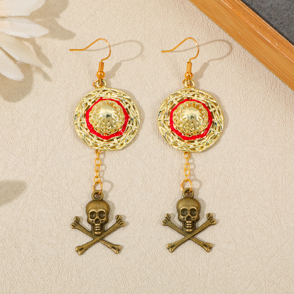 Women Accessories Dropshipping - One Piece Luffy Anime Skull Dangle