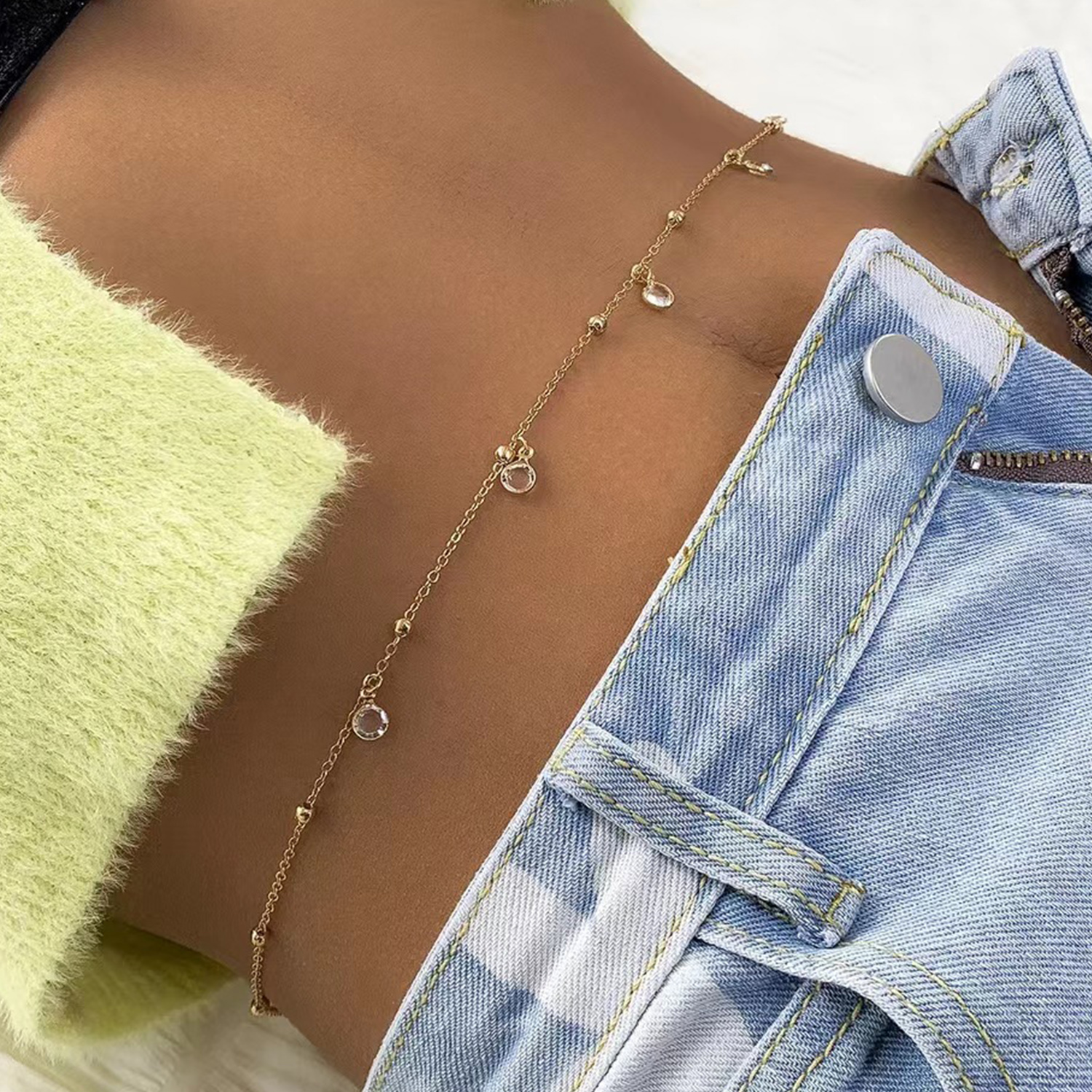 Women Accessories Dropshipping - Trendy Minimalism Belly Chains for Waist
