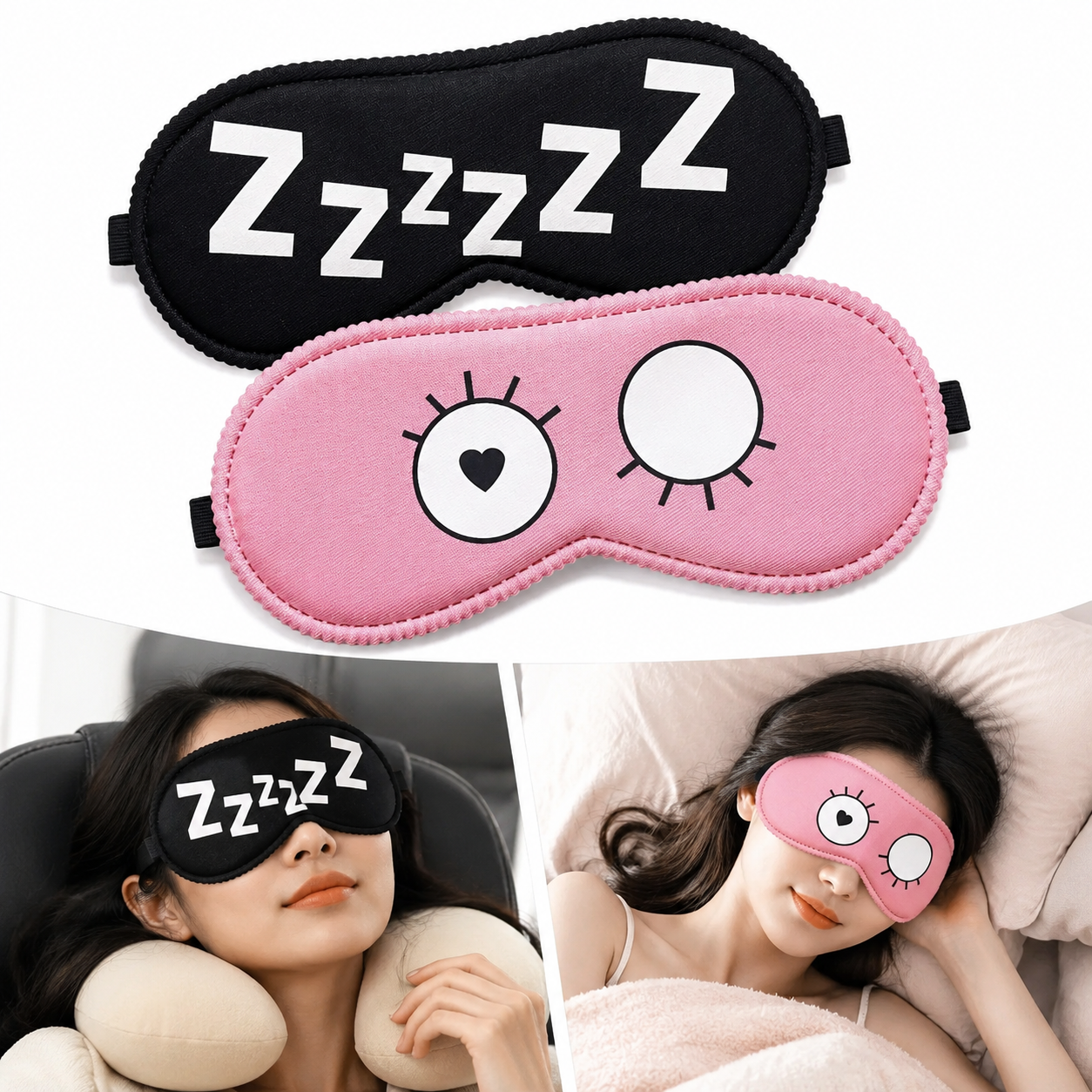 Women Accessories For Gift - Cartoon Eye Mask. Students Wear and