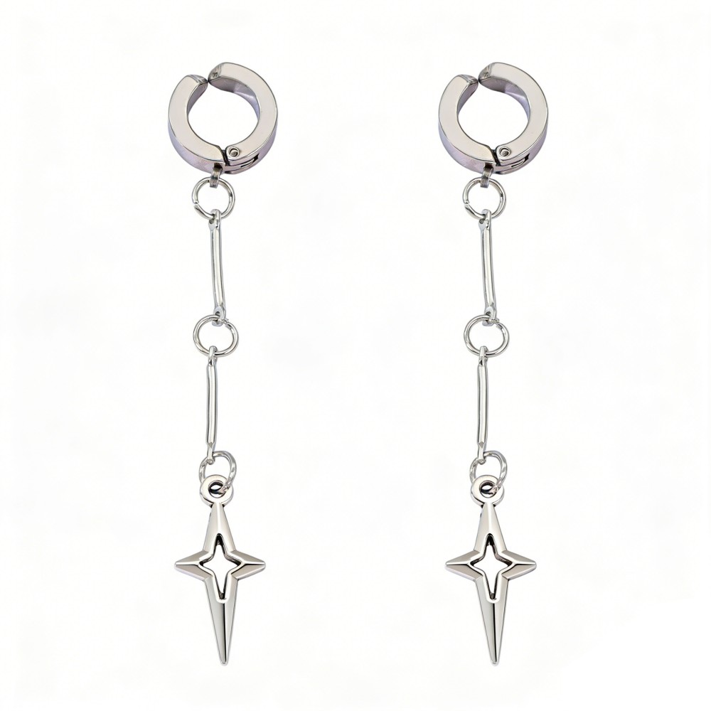 Women Accessories Dropshipping - Gothic Jewelry Cross Star Drop Earrings