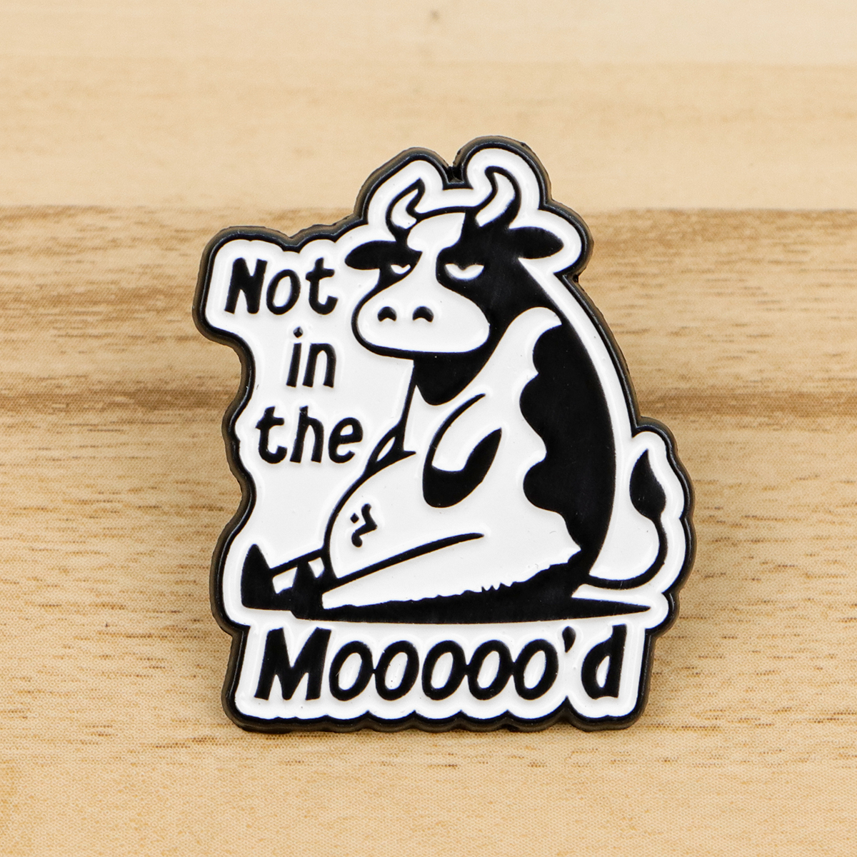 Women Accessories Quotes - Cute Cow Enamel Pin Quote Badges