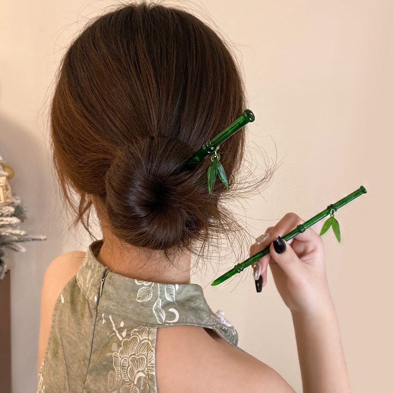 Chinese Green Bamboo Hairpin f - Women'S Accessories To Wear With Watch review and price