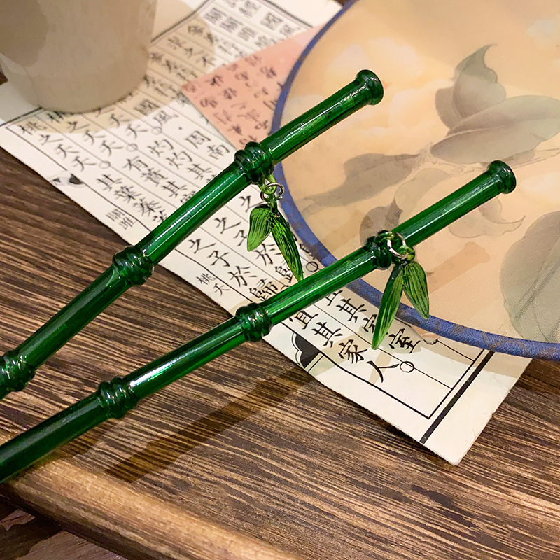 Chinese Green Bamboo Hairpin f - Women'S Accessories To Wear With Watch review and price