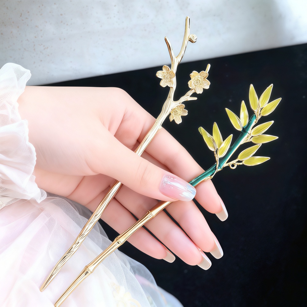 Enamel Alloy Hairpin For Women - Hair Fork Stick review and price
