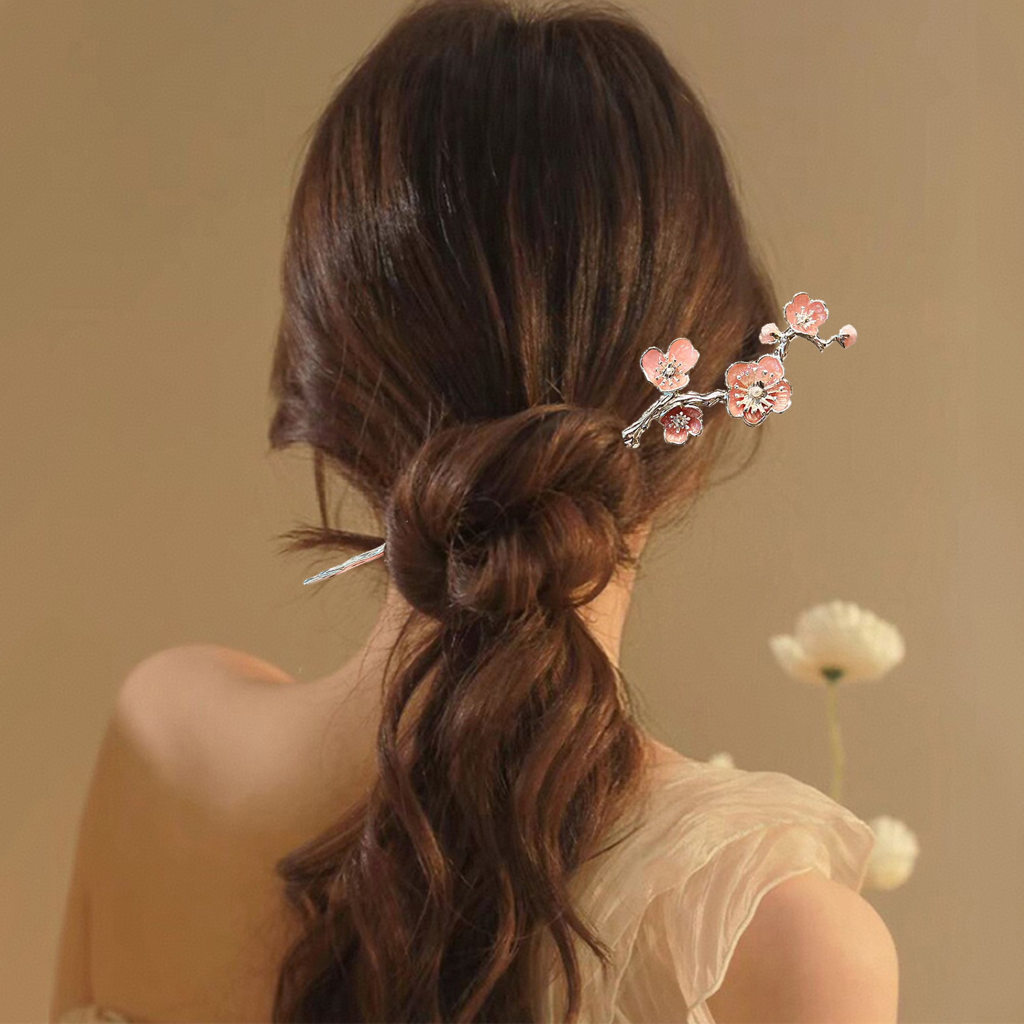 Enamel Alloy Hairpin For Women - Hair Fork Stick review and price