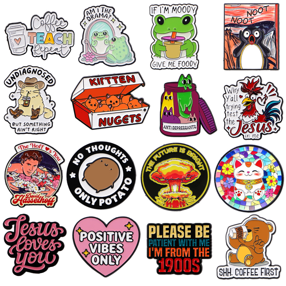 Cartoon Quotes Briefcase Badge - Women Accessories Quotes review and price