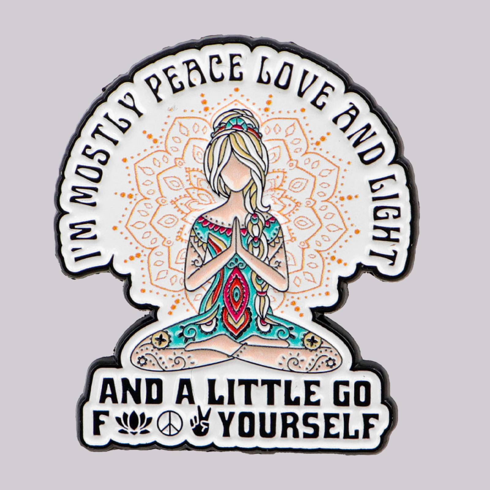 Funny Yoga Enamel Pins Humorou - Women Accessories Quotes review and price