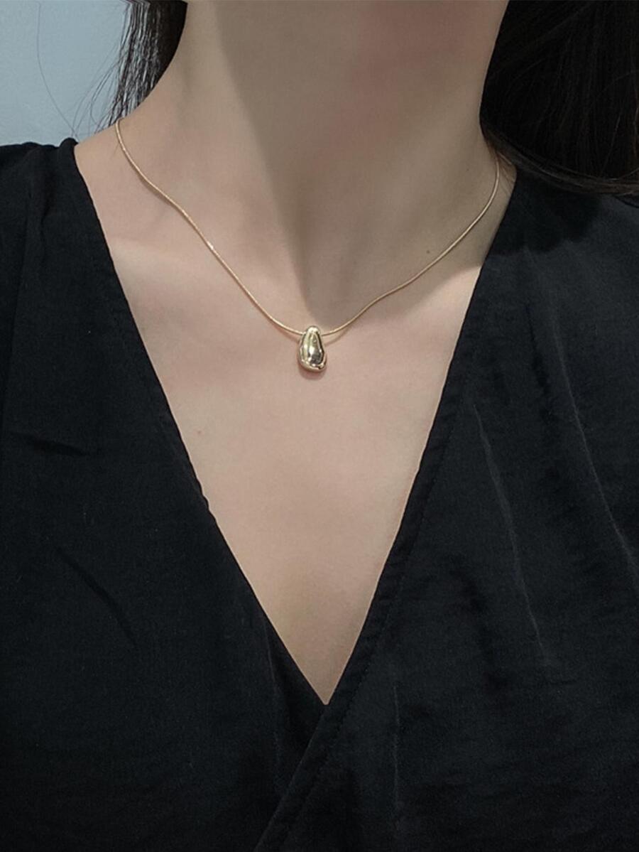 Water Drop Shaped Pendant Neck - Women Accessories Dropshipping review and price