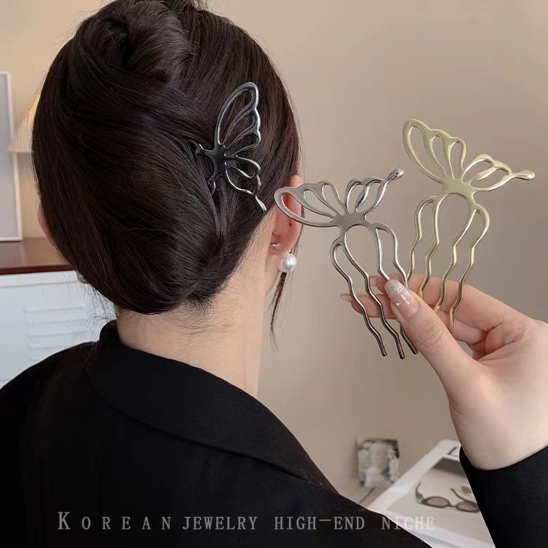 Korean Butterfly U Shape Hair  - Hair Fork Stick review and price