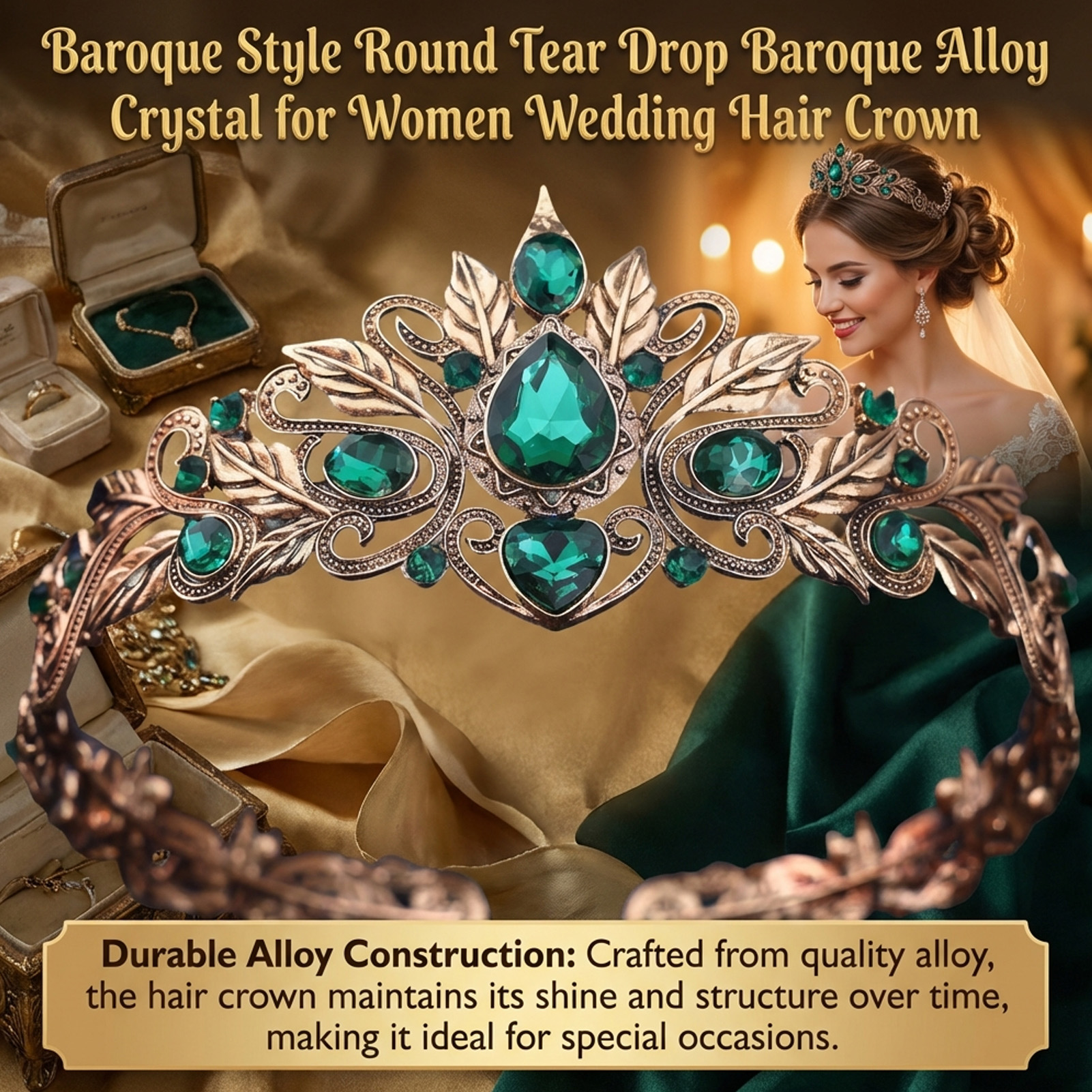 Baroque Style Round Tear Drop  - Women Accessories Dropshipping review and price