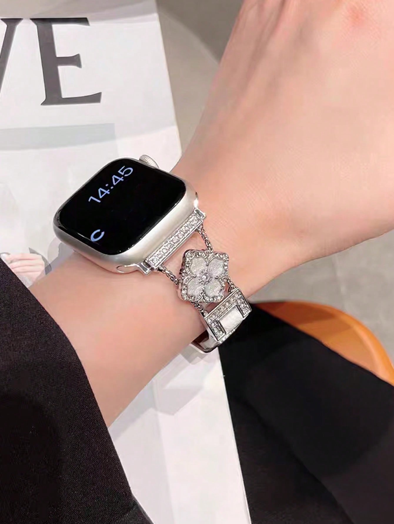 1pc New Women's White Genuine  - Women'S Accessories To Wear With Watch review and price