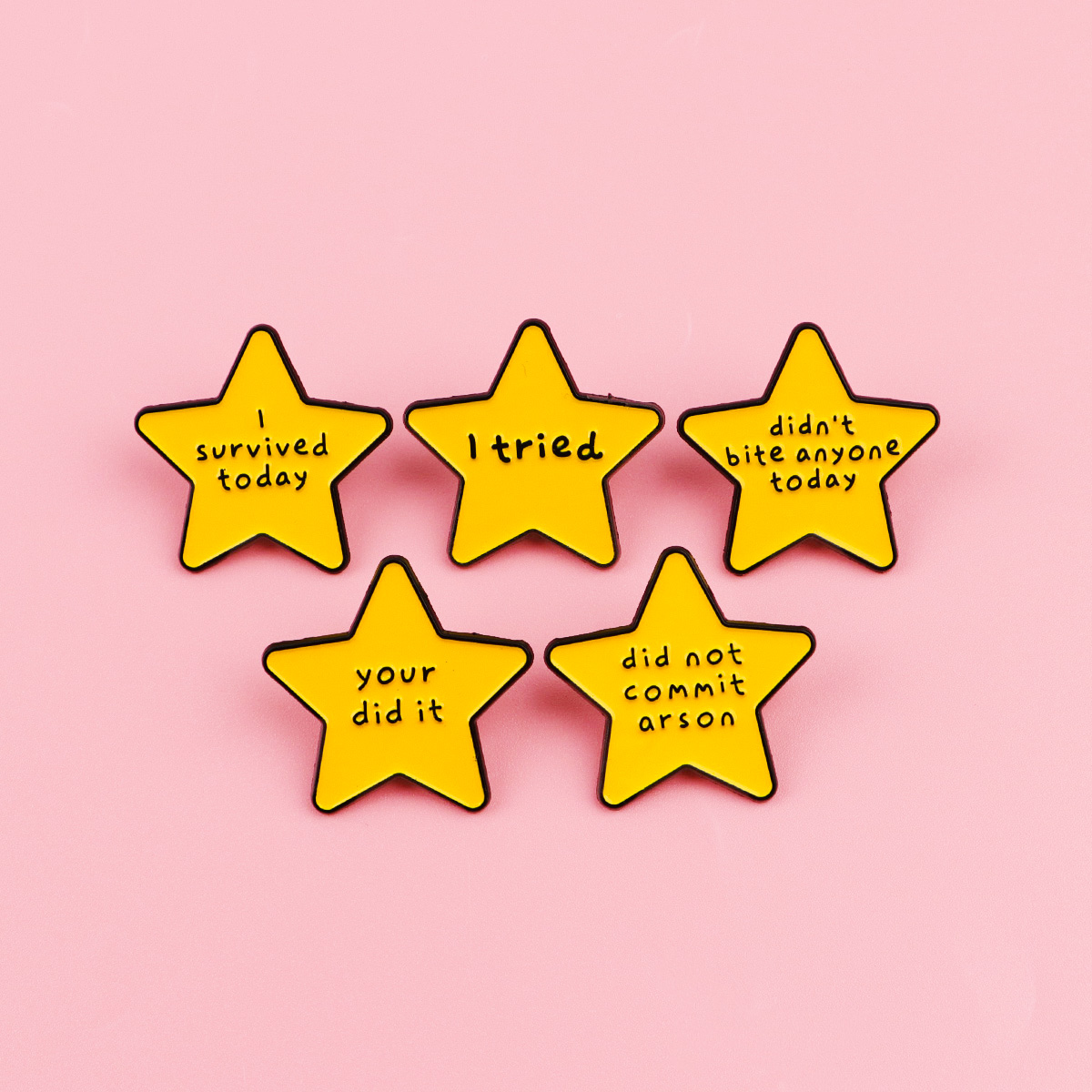 Humorous Quotes Star Enamel Pi - Women Accessories Quotes review and price