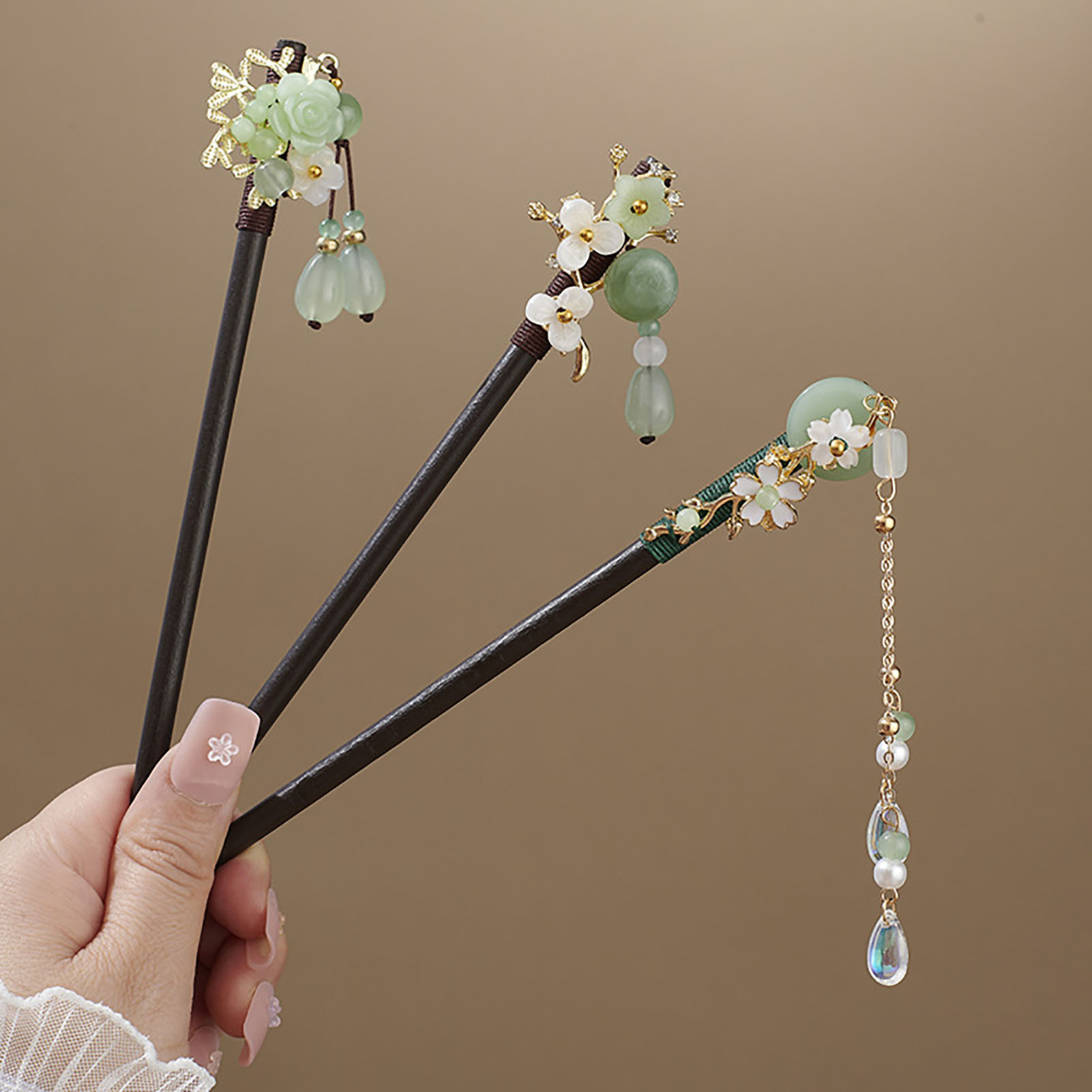 Chinese Style Flower Tassel Ha - Hair Fork Stick review and price