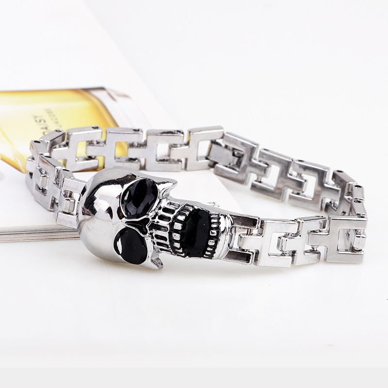 Skull Titanium Steel Bracelet  - Women'S Accessories To Wear With Watch review and price
