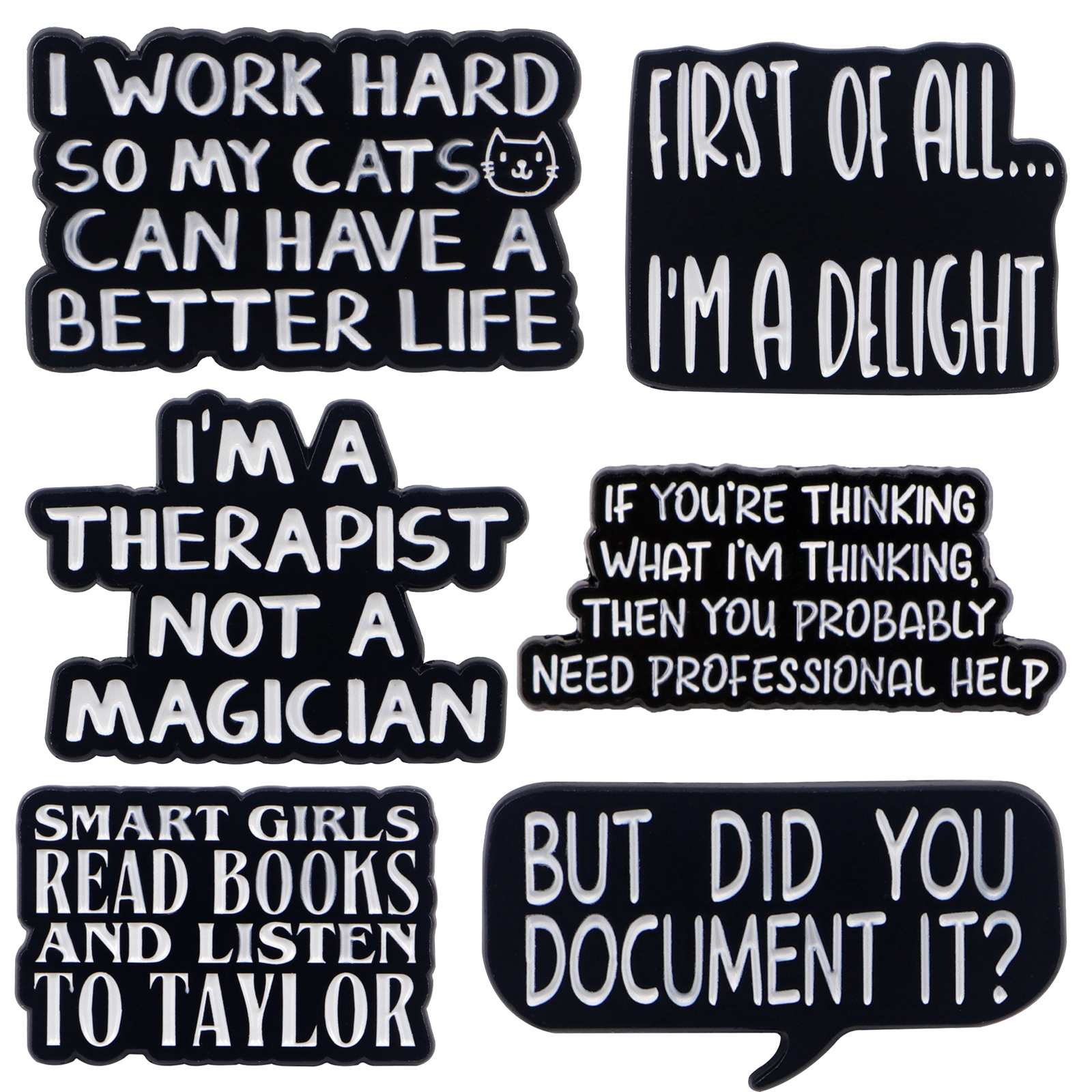 Satirical Quotes Enamel Pin Ba - Women Accessories Quotes review and price