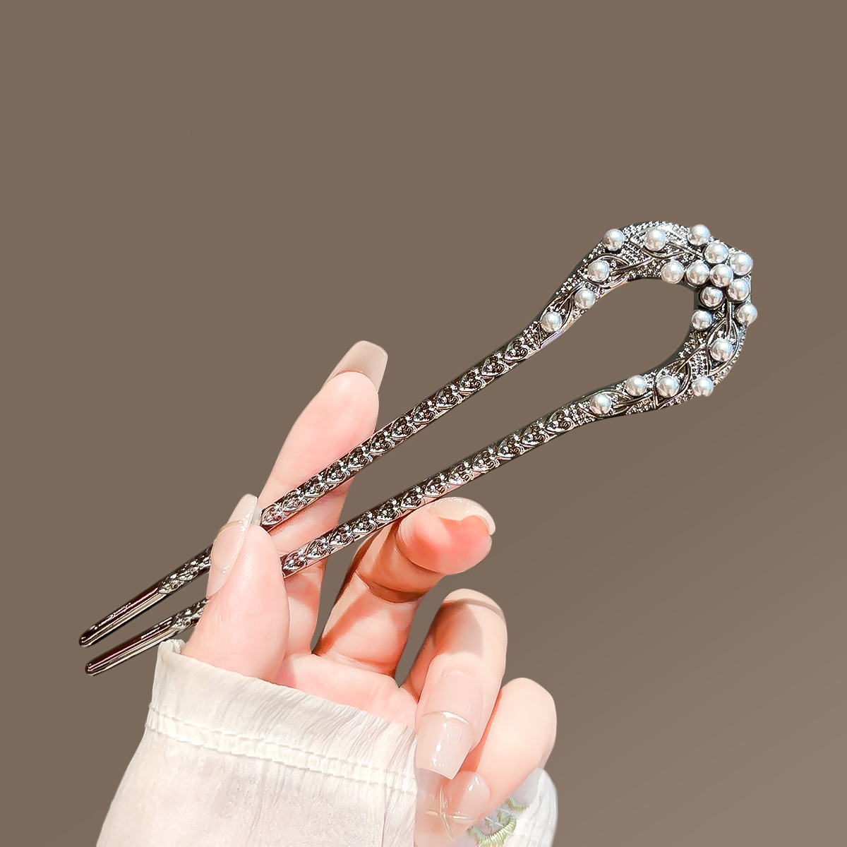 New Pearl U Shaped Hairpin For - Hair Fork Stick review and price