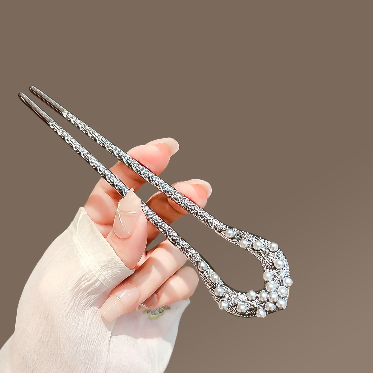 New Pearl U Shaped Hairpin For - Hair Fork Stick review and price