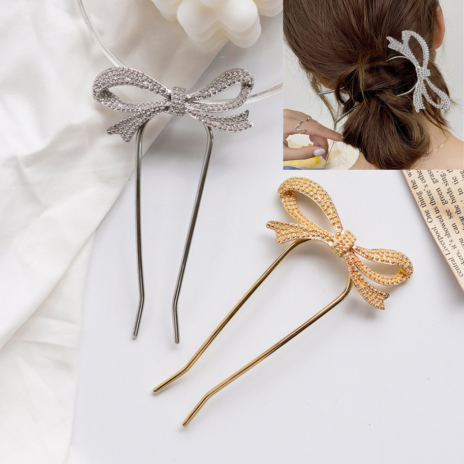 Elegant Women Bowknot Hairpins - Hair Fork Stick review and price