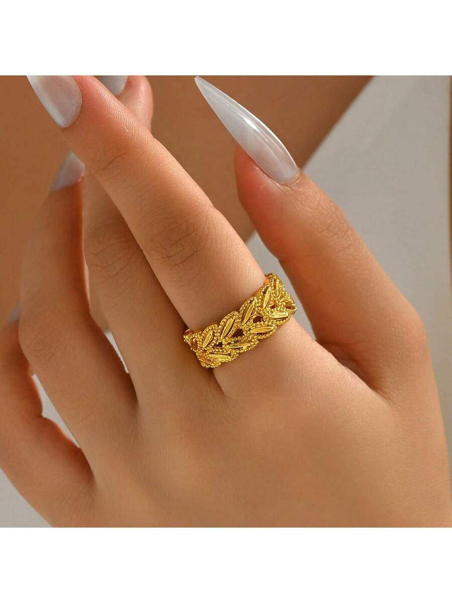 Elegant Hollow Leaf And Wheat  - Women'S Accessories To Wear With Watch review and price