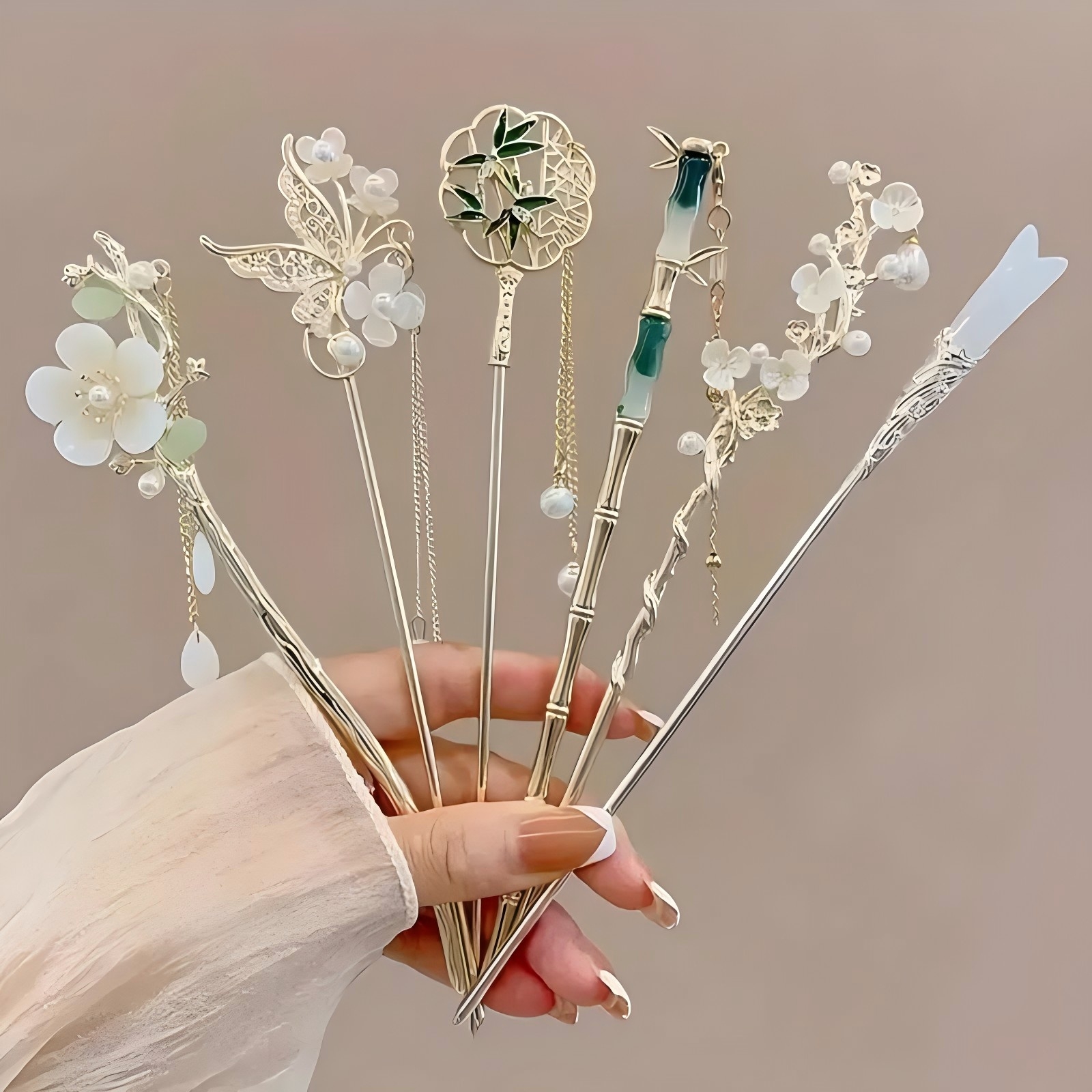 1/6pcs Elegant Chinese Style T - Hair Fork Stick review and price