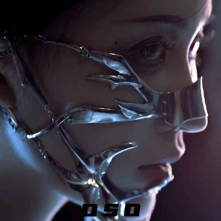 2025 Cyberpunk Visor Chin Meta - Women Accessories Chain review and price