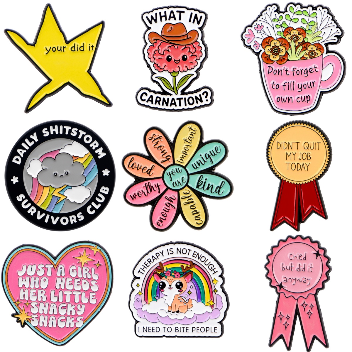 Inspirational Quotes Brooches  - Women Accessories Quotes review and price