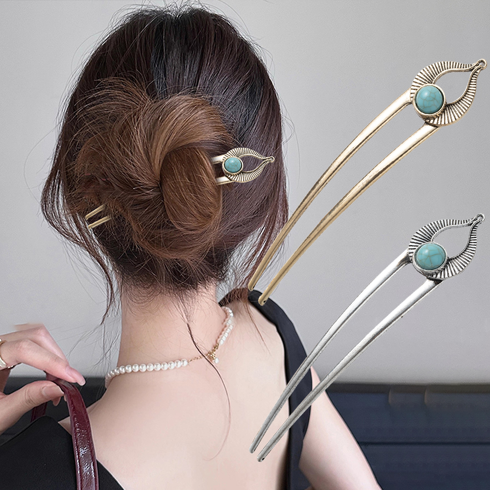 Egypt Turquoise U Shape Hair F - Hair Fork Stick review and price