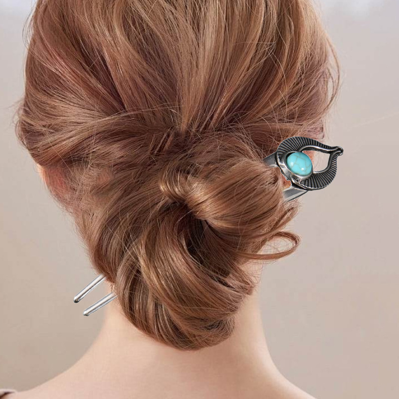 Egypt Turquoise U Shape Hair F - Hair Fork Stick review and price