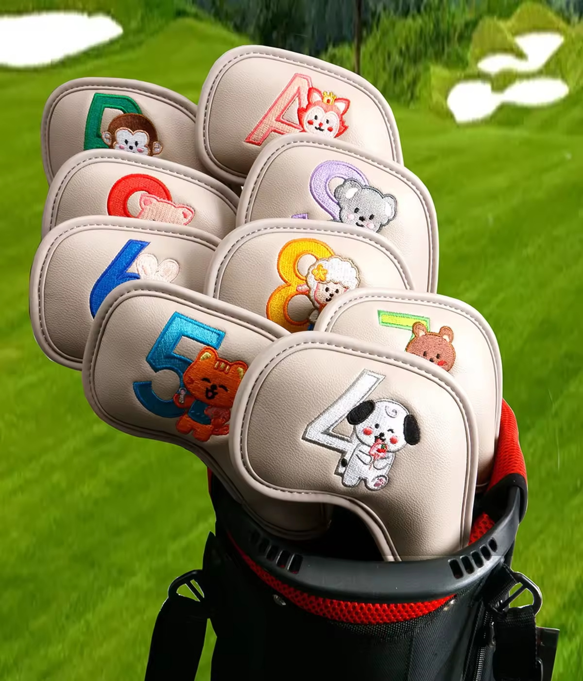 9Pcs Cute Cartoon Animal Golf  - Women Accessories For Gift review and price