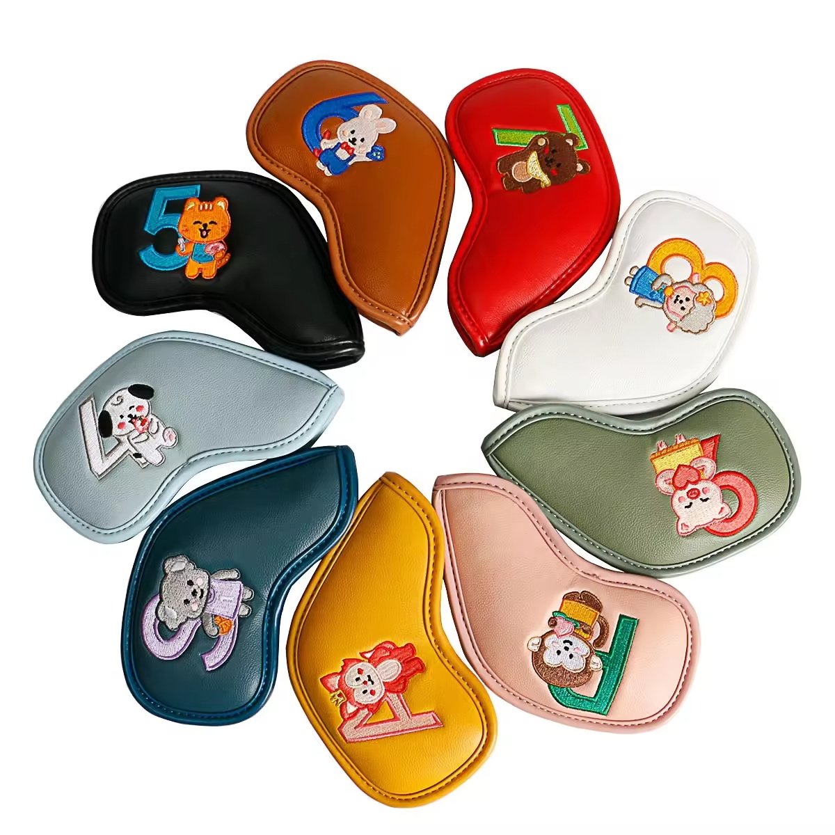9Pcs Cute Cartoon Animal Golf  - Women Accessories For Gift review and price