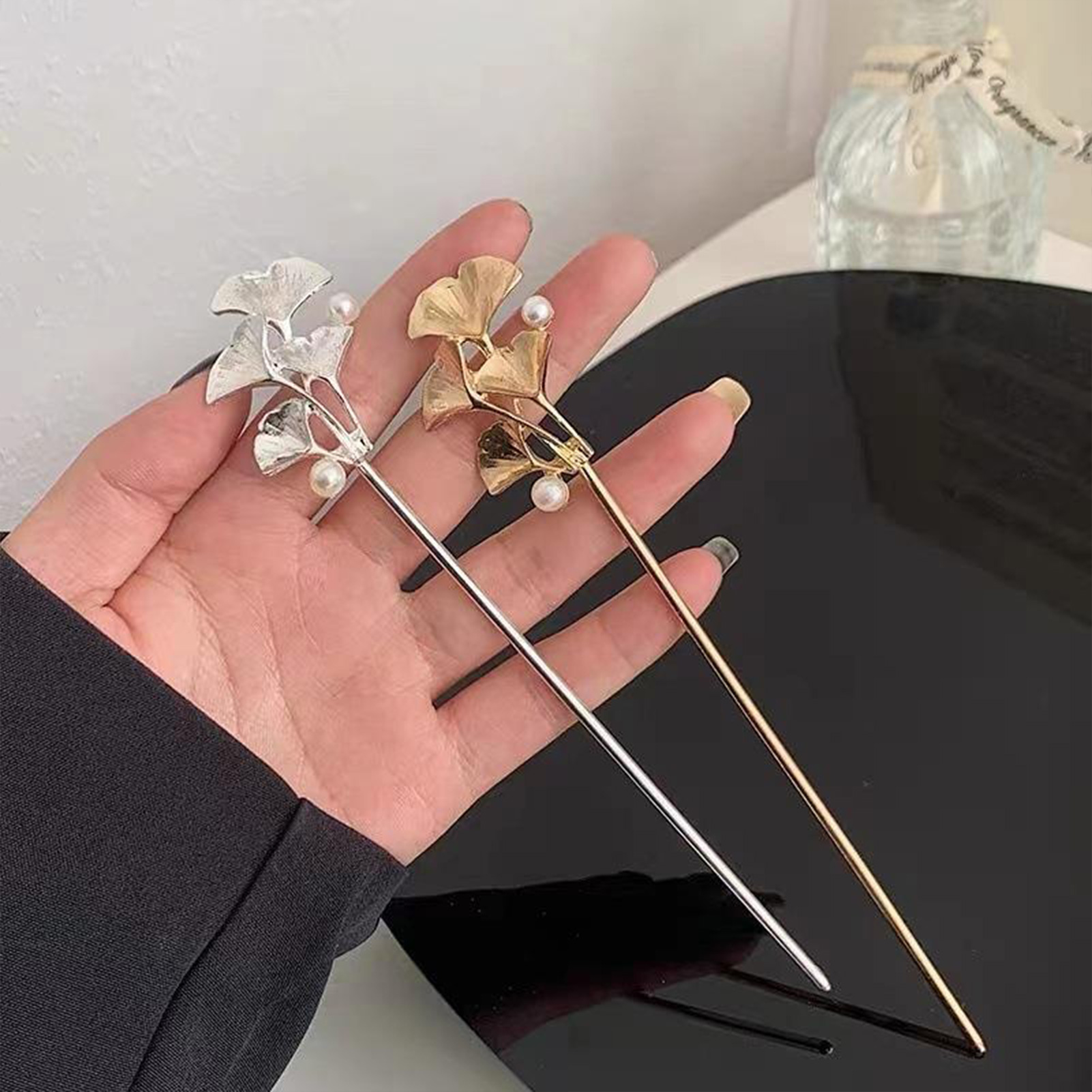 Ginkgo Leaf Hair Stick For Wom - Hair Fork Stick review and price
