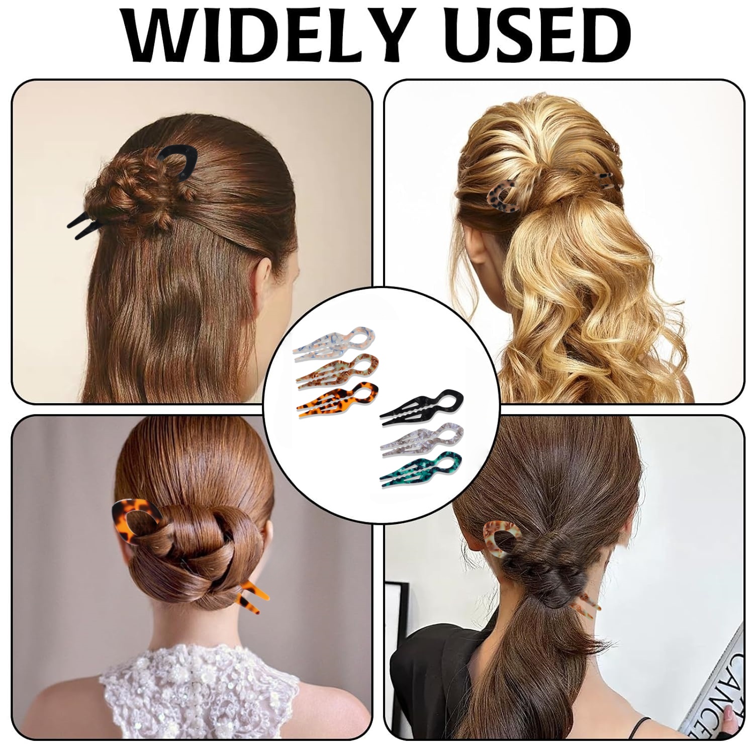 1 PC Acrylic Fish Tail U-shape - Hair Fork Stick review and price