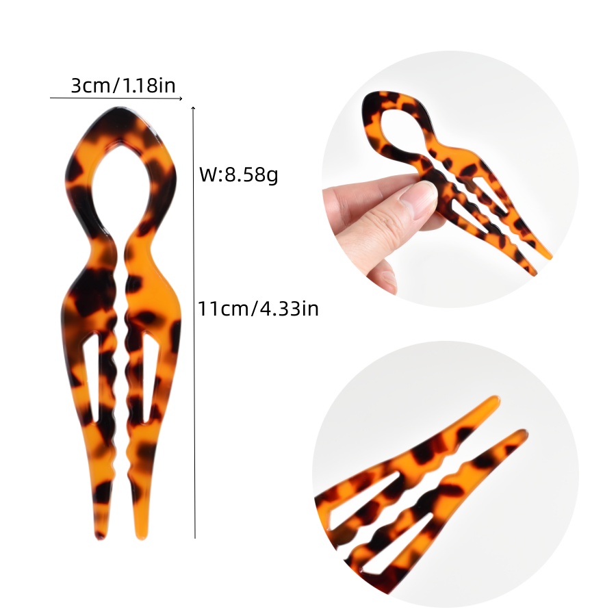 1 PC Acrylic Fish Tail U-shape - Hair Fork Stick review and price