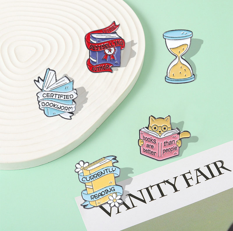 Book Enamel Pins Book Quote Ba - Women Accessories Quotes review and price