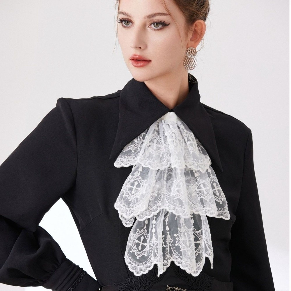 Victorian Style Lace Jabot Col - Women'S Victorian Accessories review and price