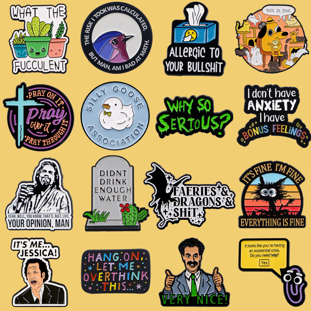 very nice Enamel Pin Humorous  - Women Accessories Quotes review and price
